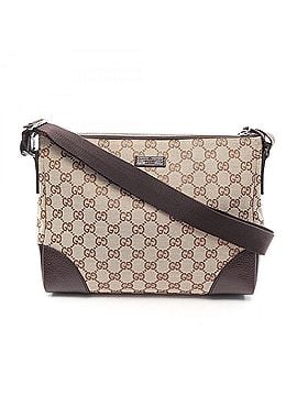 Gucci Gucci GG Canvas Shoulder Bag/Handbag, and Leather, Women's, Beige/Brown, 114273 (view 1)