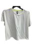 Ideology Solid White Classic Chic Tee With Trim in White Size 2X - photo 3