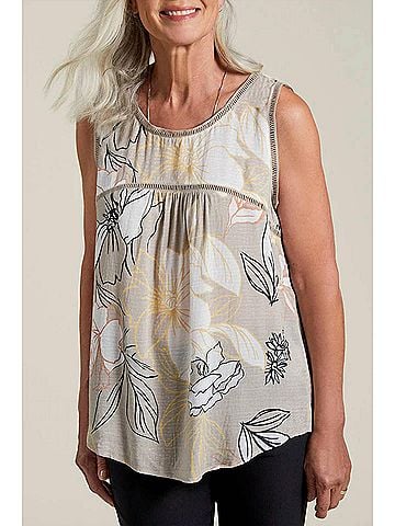 Tribal Sosie Sleeveless Blouse in Mink (view 2)