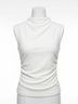 FDJ Solid White Rushed Cap Sleeve Top in White Size XL - photo 1