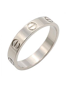 Cartier Cartier Mini Love Ring, 18K White Gold (18KWG), Silver Tone, B4085200 (Men's/Women's) (view 1)
