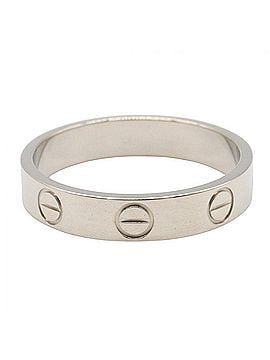 Cartier Cartier Mini Love Ring, 18K White Gold (18KWG), Silver Tone, B4085200 (Men's/Women's) (view 2)