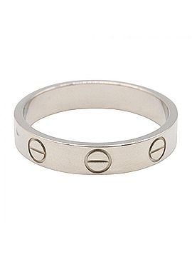 Cartier Cartier Mini Love Ring, 18K White Gold (18KWG), Silver Tone, B4085200 (Men's/Women's) (view 2)