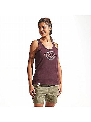 Pearl Izumi Women's Go-To Graphic Tank in Cacao Heart Breaker (view 2)
