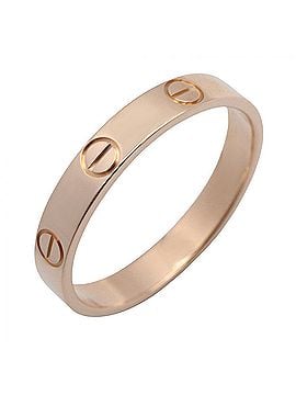 Cartier Cartier Mini Love Ring, 18K Pink Gold (PG), Men's and Women's, Tone (view 1)