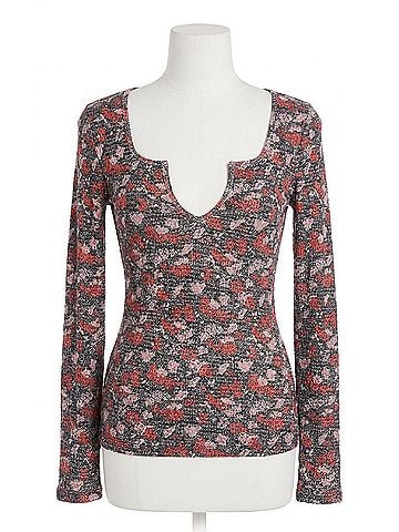 Free People Ciara Printed Layering Top in Black Combo (view 1)