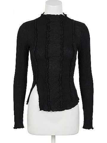 Free People Lula Top in Washed Black (view 1)