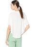 Free People Solid White Just Breathe Tee in White Size L - photo 3