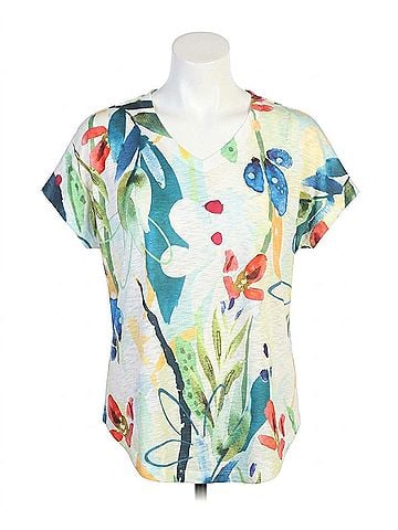Jess & Jane Cap Sleeve Top in Lemonade (view 1)