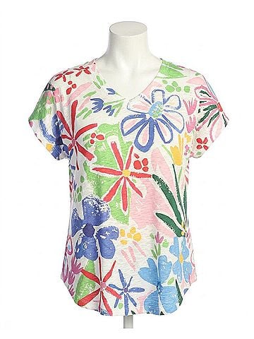 Jess & Jane Cap Sleeve Top in Rosy (view 1)