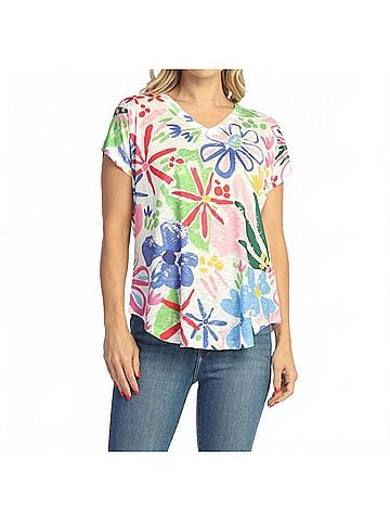 Jess & Jane Cap Sleeve Top in Rosy (view 2)