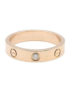 Cartier Cartier Mini Love Ring 1PD Ring, Jewelry, 18KPG (Pink Gold), Diamond, Women's, Gold Tone, Clear B4050700 (view 2)