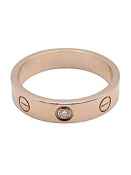 Cartier Cartier Mini Love Ring 1PD Ring, Jewelry, 18KPG (Pink Gold), Diamond, Women's, Clear/Gold Tone, B4056100 (view 2)