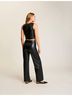 Commando Solid Black Faux Leather Shell Top in Black Size S - photo 4