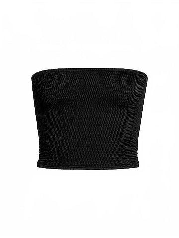 Commando Knit Tube Top in Black (view 1)