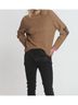 Label + Thread Solid Brown Darling Cozy Crew Top in Ginger Size XS - photo 3