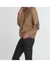Label + Thread Solid Brown Darling Cozy Crew Top in Ginger Size XS - photo 4