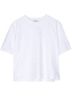 Jonathan Simkhai Solid White Amaru Embellished Tee in White Size XS - photo 1