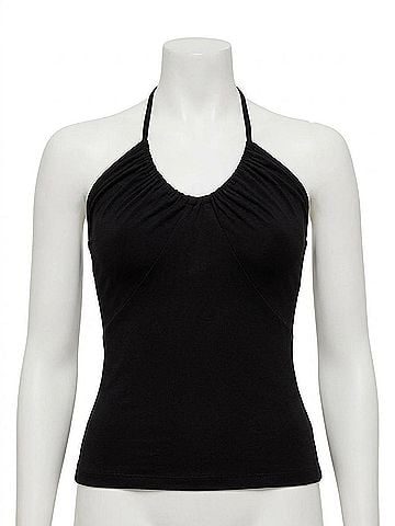 French Connection Roy Halter Bodysuit in Black (view 1)
