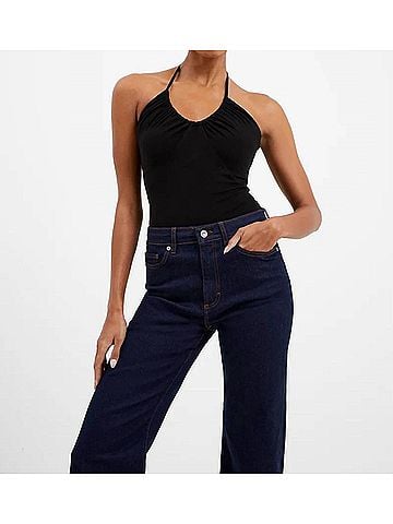 French Connection Roy Halter Bodysuit in Black (view 2)
