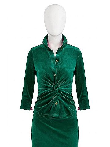 Gretchen Scott Designs Twist &amp; Shout Top in Green (view 1)