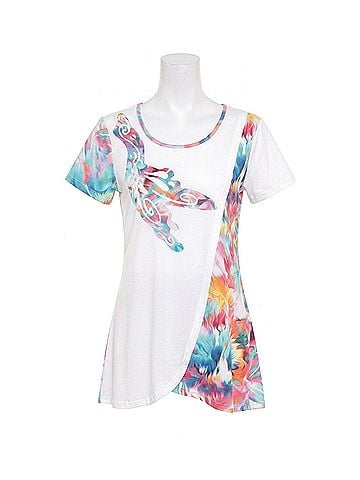 Parsley & Sage Pandora Cutwork Top in White (view 1)