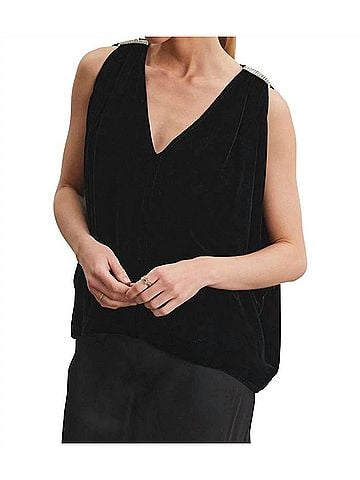 Velvet by Graham & Spencer Adelle Top in Black (view 2)