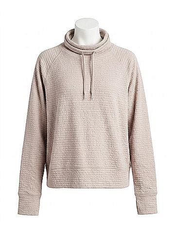 Danskin Textured Pullover Sweatshirt in Atmosphere (view 1)
