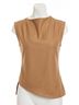 Drew Solid Brown Gemma Top in Camel Size M - photo 1