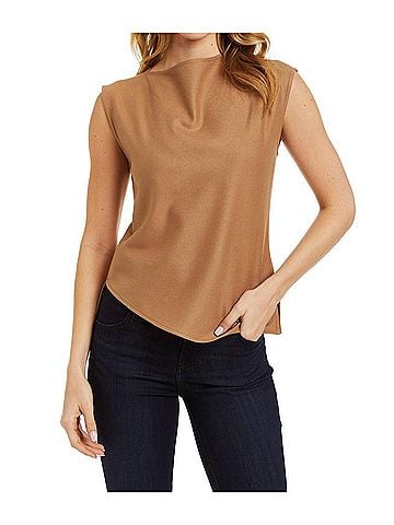 Drew Gemma Top in Camel (view 2)