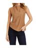 Drew Solid Brown Gemma Top in Camel Size M - photo 2