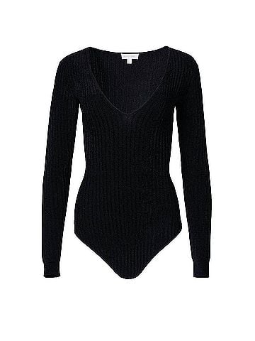 Ronny Kobo Talma Bodysuit in Black (view 2)