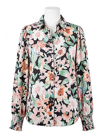 First Love In Full Bloom Blouse in Green Multi (view 1)