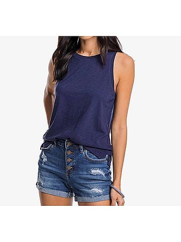 Southern Tide Avah Sun Farer Tank Top in Nautical Navy (view 2)