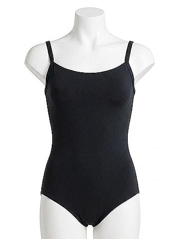 Capezio Camisole Leotard With Bratek in Black (view 1)