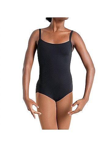 Capezio Camisole Leotard With Bratek in Black (view 2)