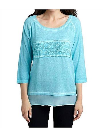 Angel #Selfie Top in Turquoise (view 2)