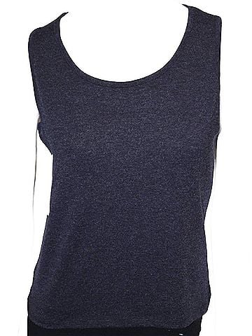 Angel Bra-Friendly Knit Tank in Denim (view 2)