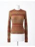 RE/DONE Brown Poor Boy Rib Slim Pullover in Bayleaf Combo Size L - photo 1