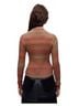 RE/DONE Brown Poor Boy Rib Slim Pullover in Bayleaf Combo Size L - photo 3