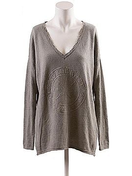 GiGi Moda Nordernen V-Neck Sweater in Olive (view 1)