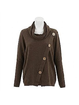 Marble Women'S Oversized Cotton Sweater in Chocolate (view 1)