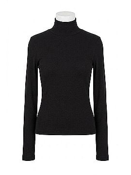 Velvet by Graham & Spencer Helms Turtleneck Top in Black (view 1)