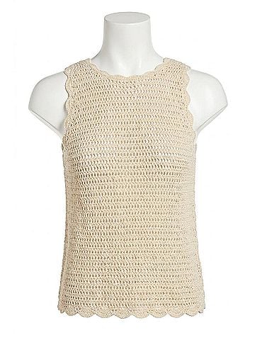 Melissa Nepton Mirali Knit Sweater Top in Cream (view 1)