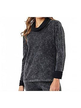 Angel Apparel Cowl Neck Sweater in Charcoal (view 2)