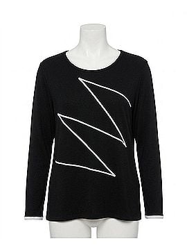 French Kyss Zig Zag Sweater in Black/White (view 1)