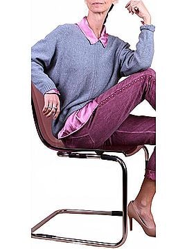 GiGi Moda Concetta Knit Sweater in Gray (view 2)