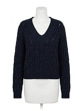 Velvet by Graham & Spencer Joyce Long Sleeve Sweater in Navy (view 1)