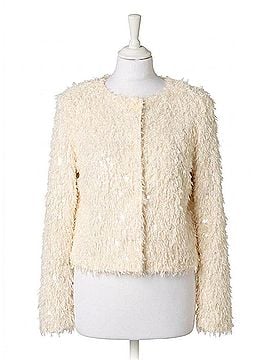 Yest Clemence Cardigan in Sandy White (view 1)