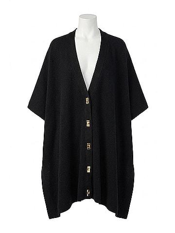 Trina Turk Sapphire Poncho in Black (view 1)